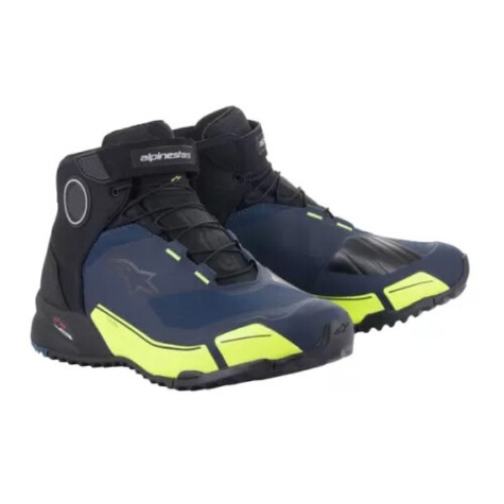 Ботуши Moto Cr-x Drystar черни, сини, жълти, 43.5