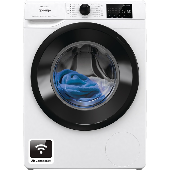 Пералня Gorenje WPNEI74A1SWIFI, 7 кг, 1400 обр./мин