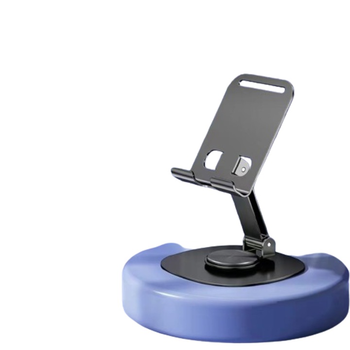 Univerzális asztaltartó, forgatható, állítható, telefonokhoz és táblagépekhez 9 hüvelykig, fekete, 120g