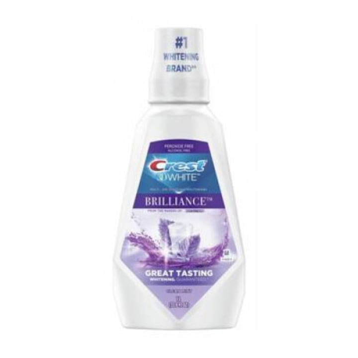 Crest 3D White Brilliance вода за уста, избелващ ефект, без алкохол, 1000 мл