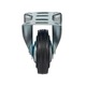 Roata pivotanta, diametru 125 mm, unidirectionala, din cauciuc, talpa 100x85 mm, 100 kg, EmaConstruct