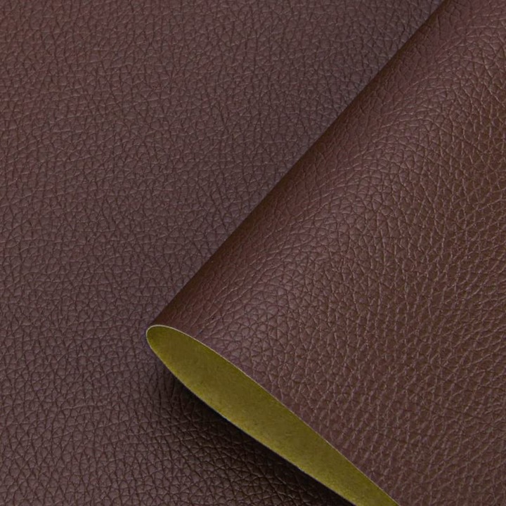 Кръпка за мебели Wieysdoo, екологична кожа, кафява