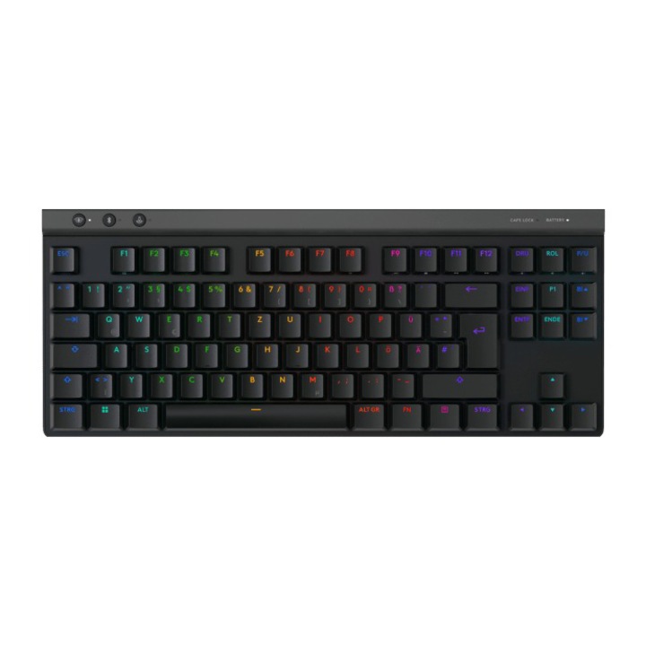 Клавиатура Gaming Logitech G515 TKL, Механична, Ultraslin, Lightspeed, Wireless&Bluetooth, Черен