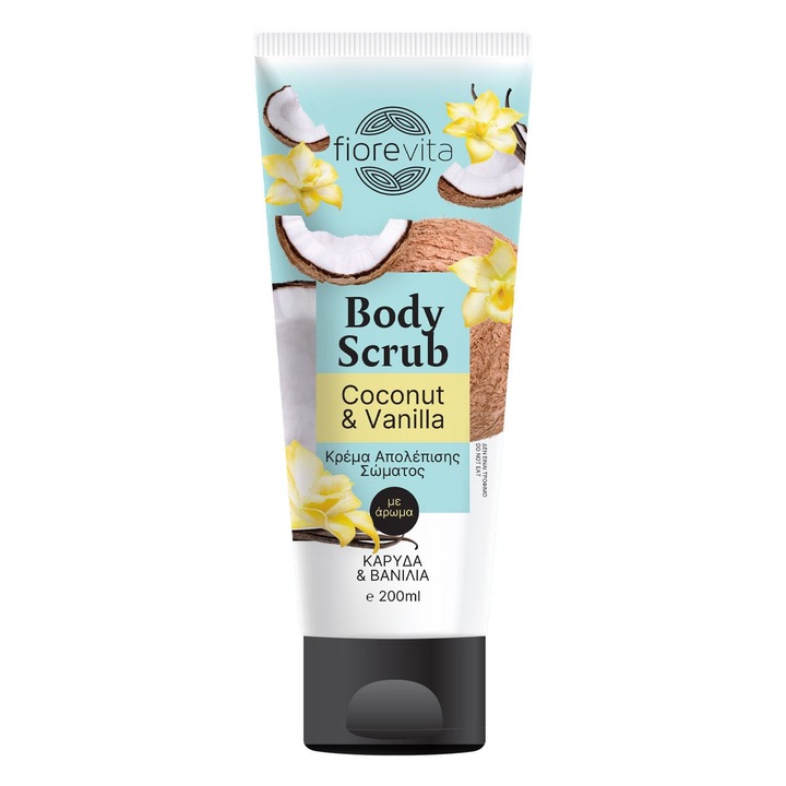 Testradírozó krém 200ml, Fiorevita, Kókusz & Vanília, Uniszex