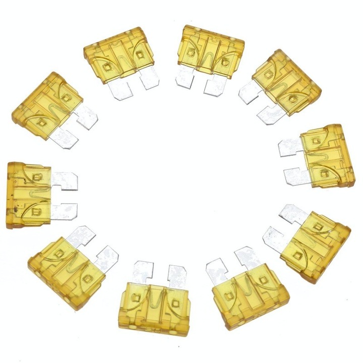 Siguranta Auto 20A, 100buc/set