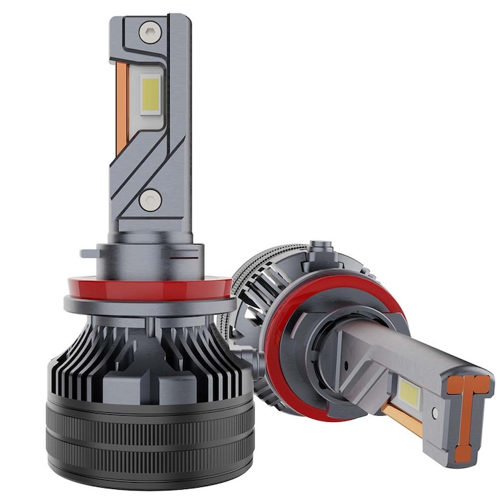 Комплект от 2 LED крушки за кола, 360° светлина T85 H11, 170W, 20000 лумена, чип Osram, 6000k, Plug&Play, екстремна светлина