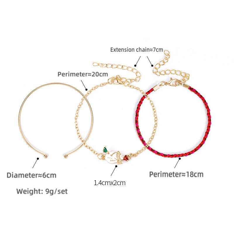 Набор от браслета, коледна тема, YoCenSe, снежен човек
