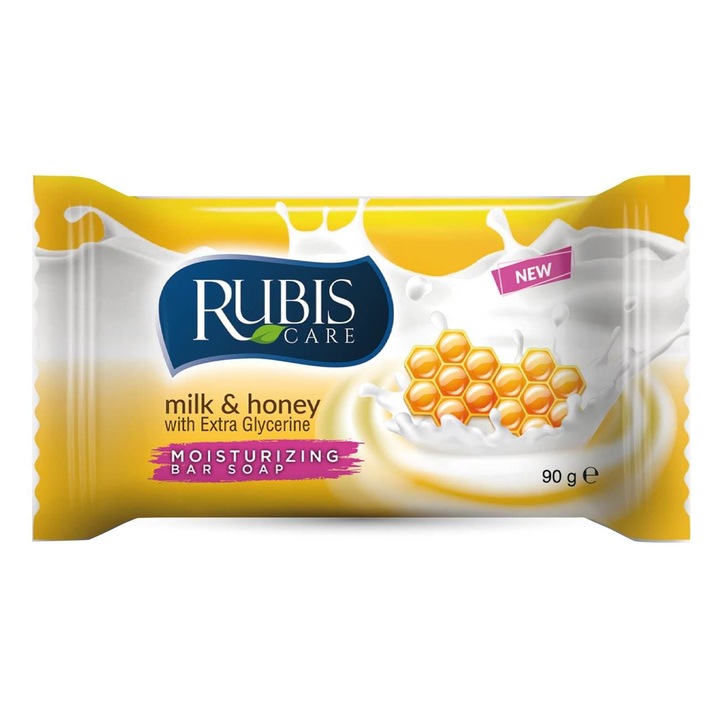 Твърд сапун, С мляко, Мед и глицерин, 90гр