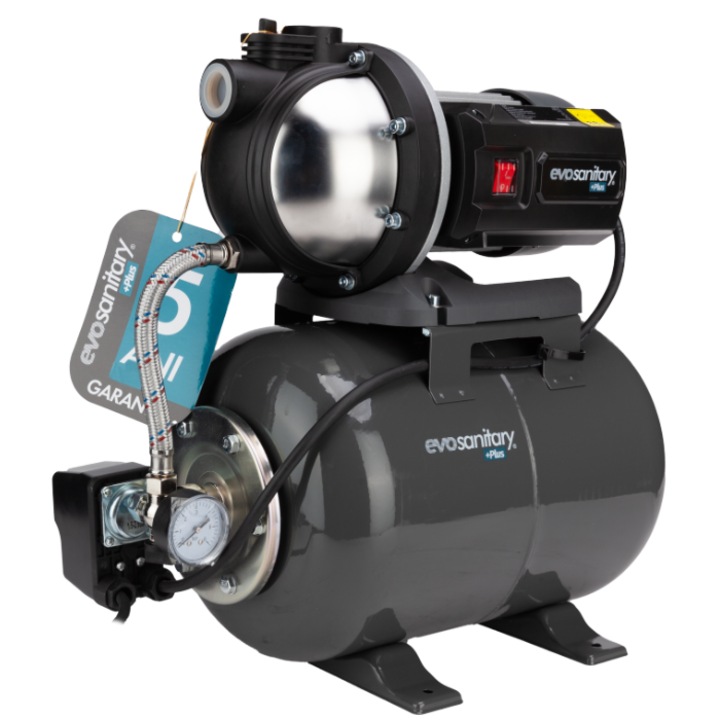 Hidrofor 24l PBI cu Pompa Inox Evosanitary Plus 5 ANI GARANTIE 900 W