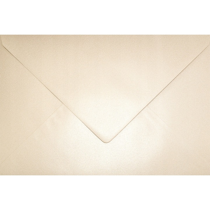 Set de plicuri decorative metalizate, Netuno, Aster Metallic, C5, 162x229mm, Lipire umeda, V-tip, 120g/m2, Hartie, nude, 500 buc