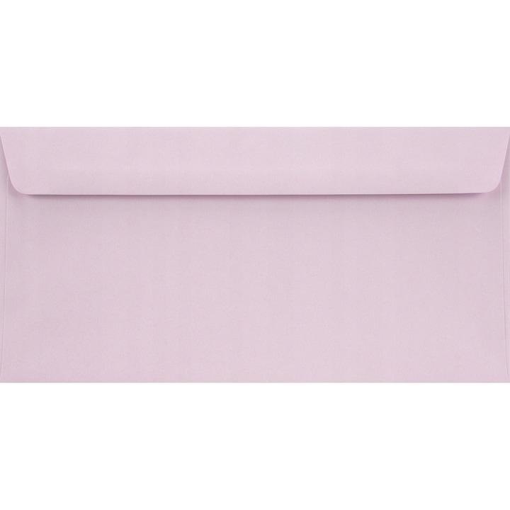 Set de plicuri decorative in culori, Netuno, Burano, DL, 110x220mm, Lipire umeda, 90g/m2, Hartie, liliac, 25 buc