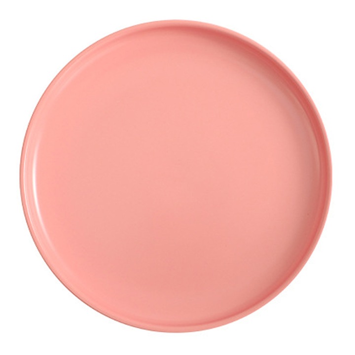 Farfurie, ceramica, roz, 15cm