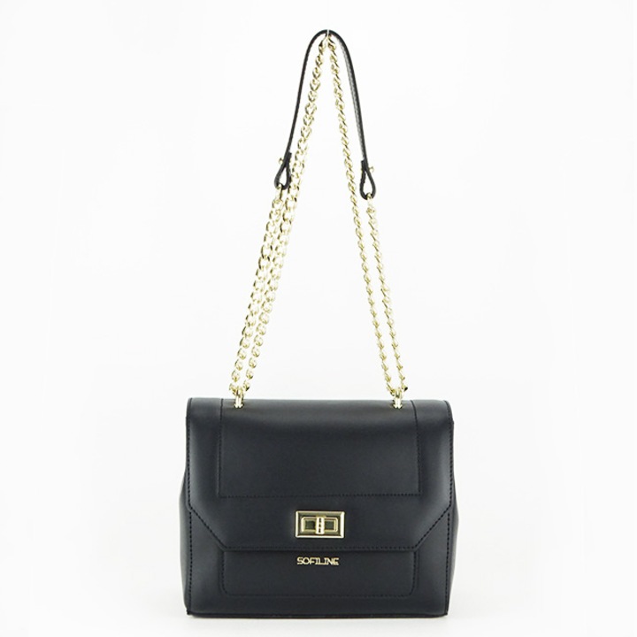 Geanta dama din piele naturala Premium B-8925 123 Negru Negru