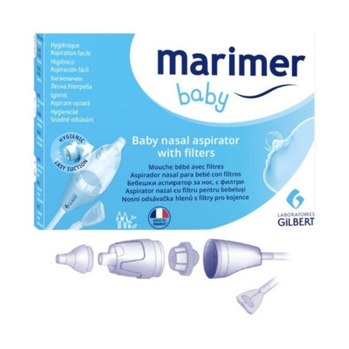 Marimer Baby Aspirator Nazal cu Filtru, Biessen Pharma