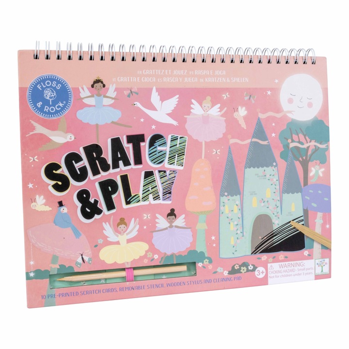 Caiet de activitati razuibil Floss & Rock, Scratch & Play, Enchanted