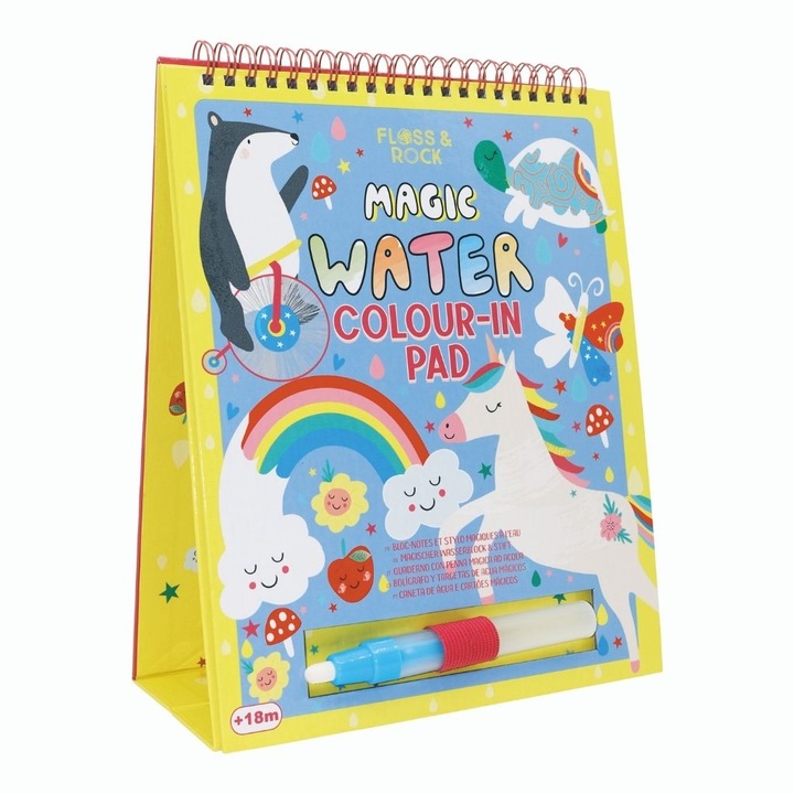 Комплект за рисуване с вода Floss & Rock, Magic Water Easel, Rainbow Fairy
