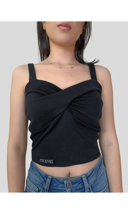 Елегантно дамско горнище с презрамки, Размер