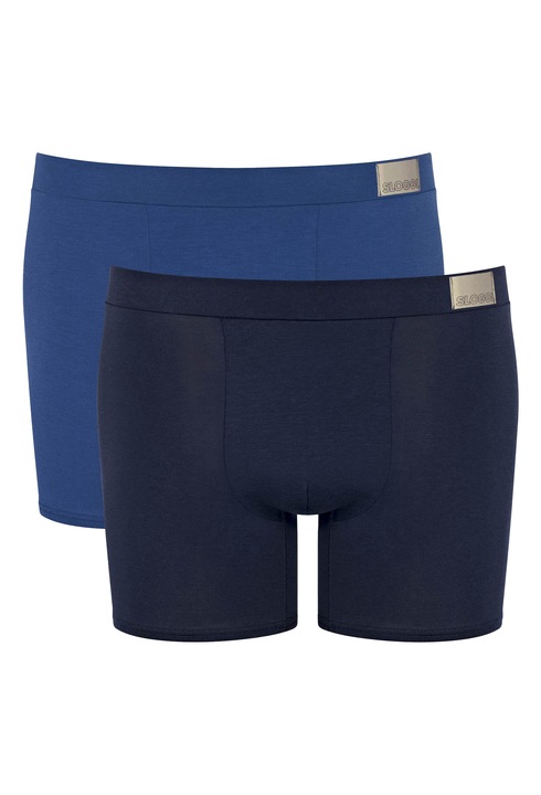 Sloggi, Set de boxeri GO Natural - 2 perechi, Albastru, L