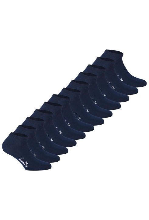 Diadora, Set de sosete scurte unisex - 12 perechi, Albastru inchis