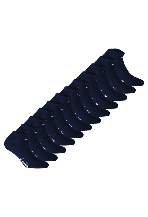 Diadora, Set de sosete pana la glezna, unisex - 12 perechi, Albastru inchis