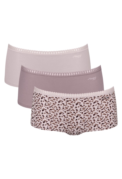 Sloggi, Боксерки с органичен памук - 3 чифта, Розово