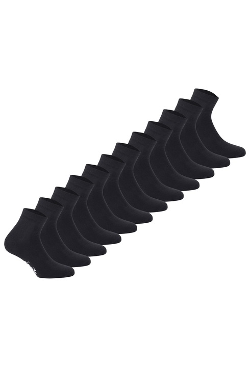 Diadora, Set de sosete scurte unisex - 12 perechi, Negru