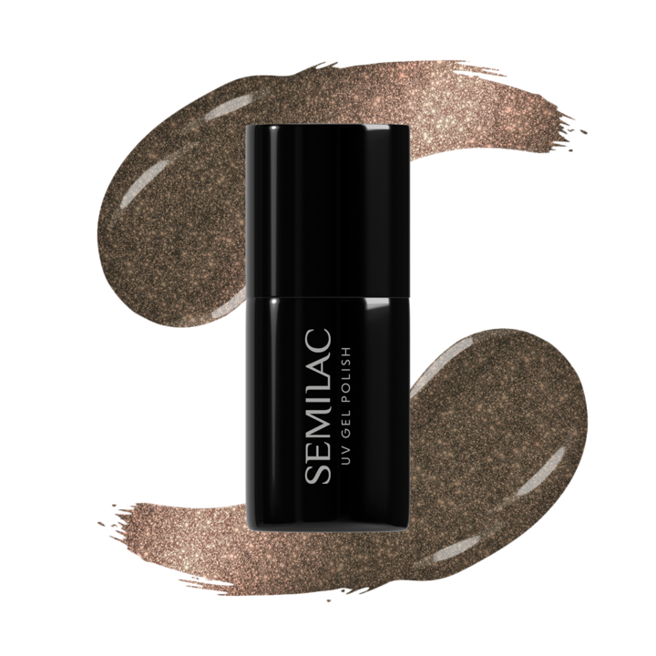 Хибриден лак за нокти, Semilac, #488, кафяв, 7 мл