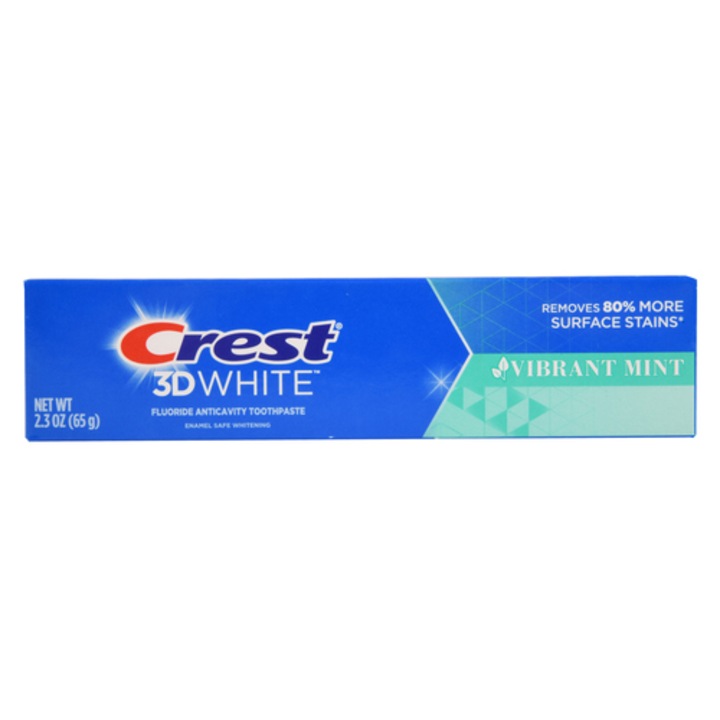 Паста за зъби с мента, Crest, Vibrant Mint, 3D White, 65гр