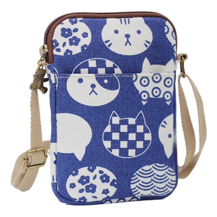 Lányka crossbody táska, Jormftte, minimalista design, vászon anyag, rózsaszín, mérete 25x20cm