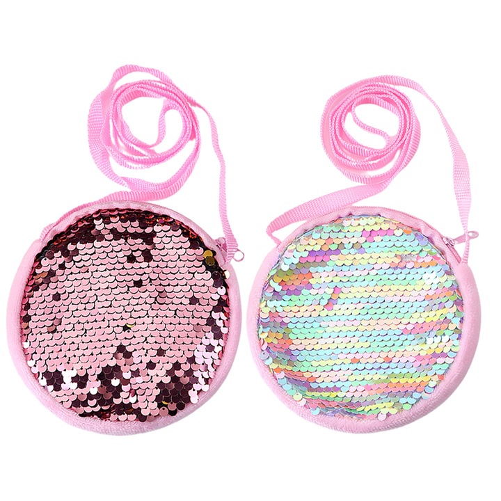 Jormftte 2 mini kézitáska készlet, egyedi design, többszínű, lányoknak, kerek méretű