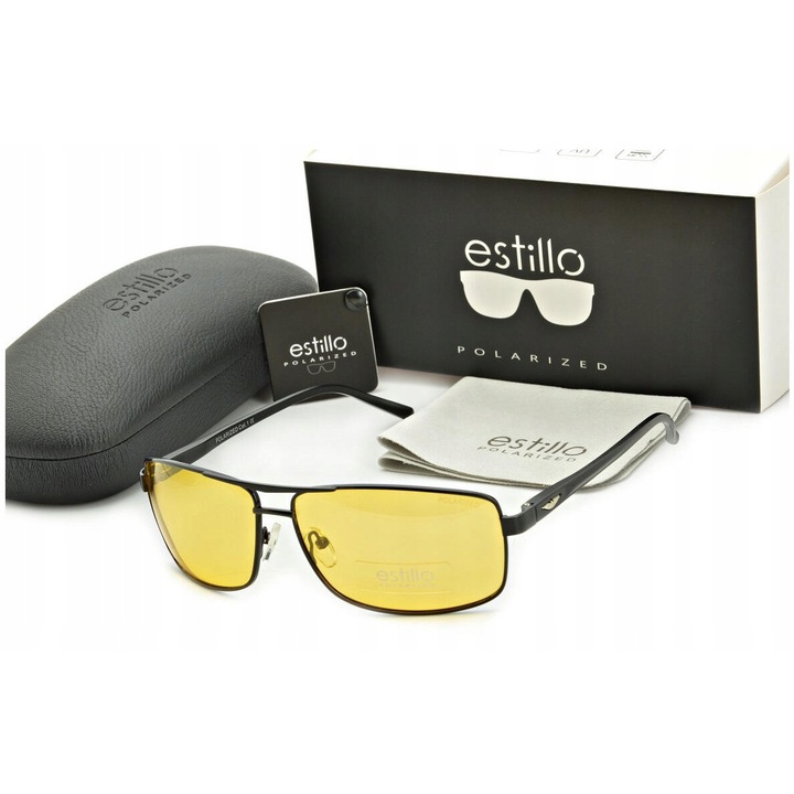 Ochelari barbatesti pentru condus pe timp de noapte, polarizati, marca ESTILLO + CADOURI