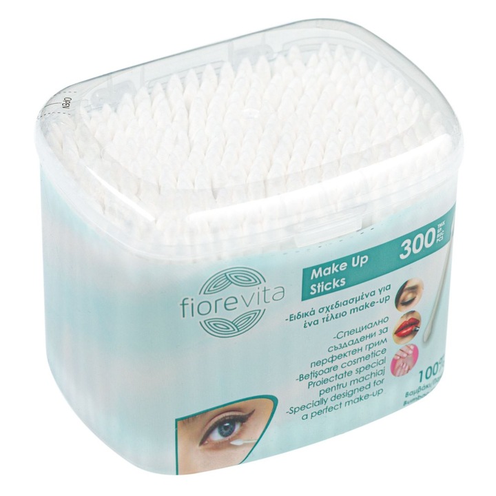 Betisoare igienice pentru machiaj 300 bucati Fiorevita