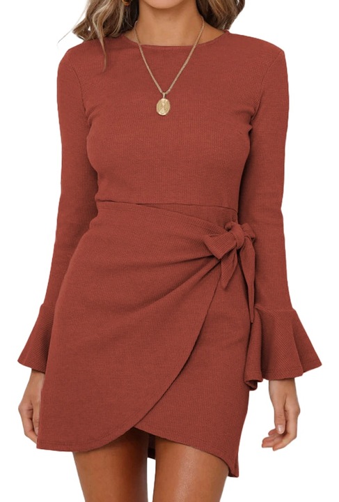 Rochie Bodycon, Jeiibrzui, Tesatura, Rosu, Rosu