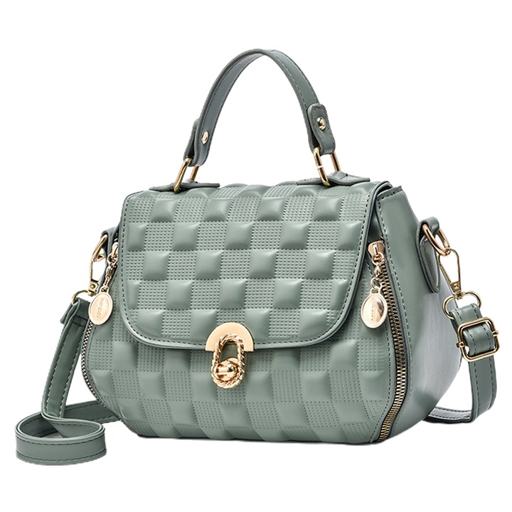 Jormftte válltáska, nagy kapacitású, khaki, 24x18x13cm