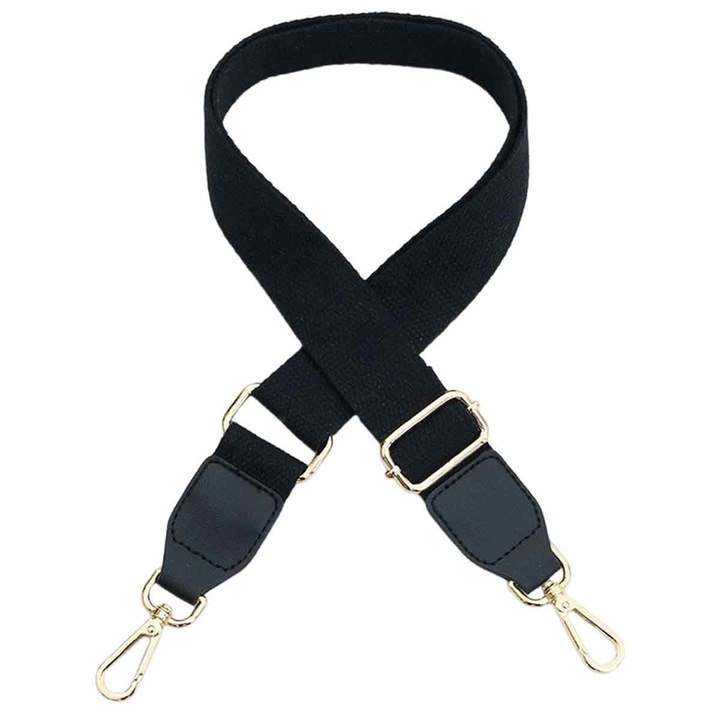 Állítható vállpánt táskához, vászon és PU bőr, 140x3