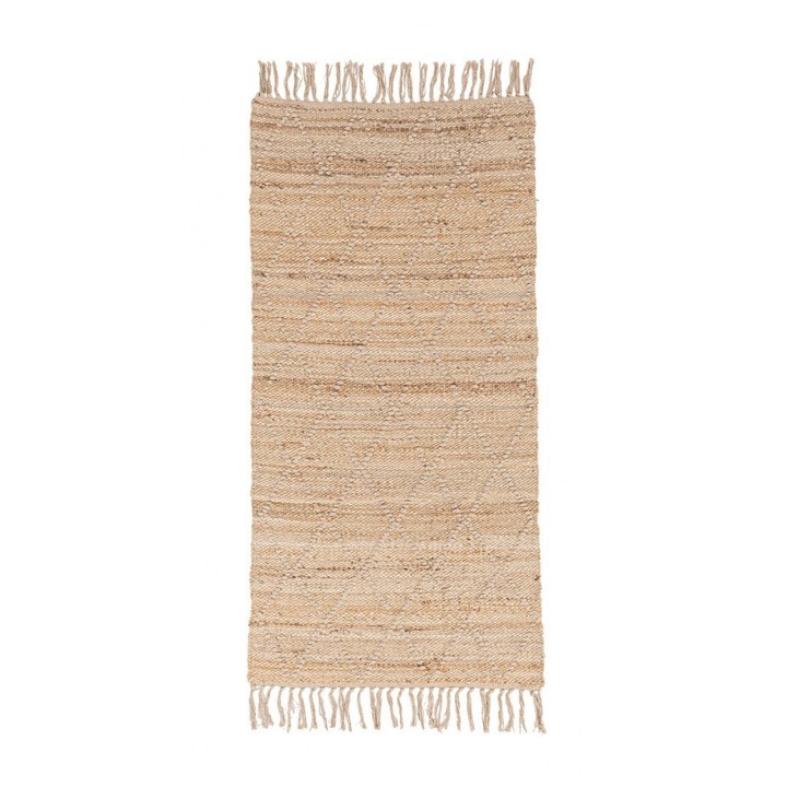 2 db Shaila natúr bézs juta szőnyeg készlet 70x140 cm