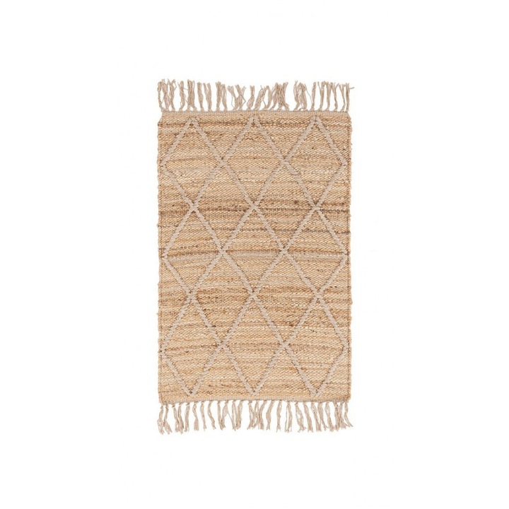 2 db Shaila natúr bézs juta szőnyeg készlet 60x90 cm