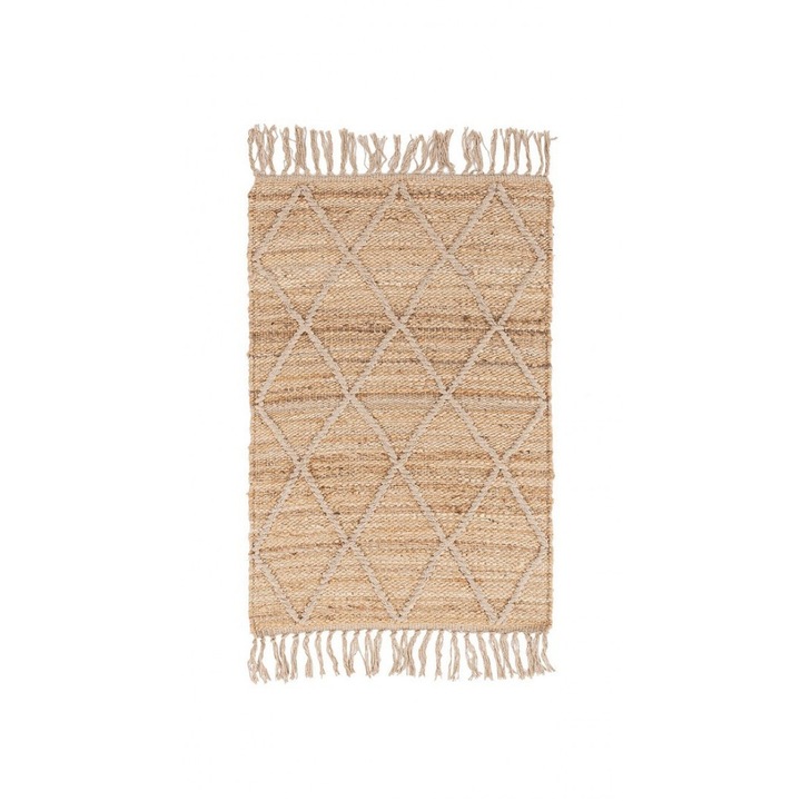 Set 2 covorase iuta natur bej Shaila 60x90 cm