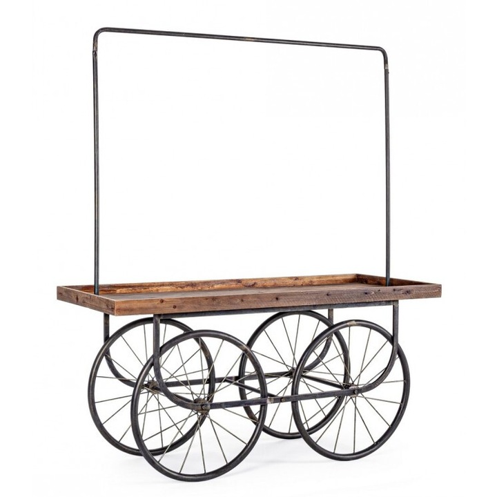 Количка за бонбони дърво метал Колела 160x70x189 см