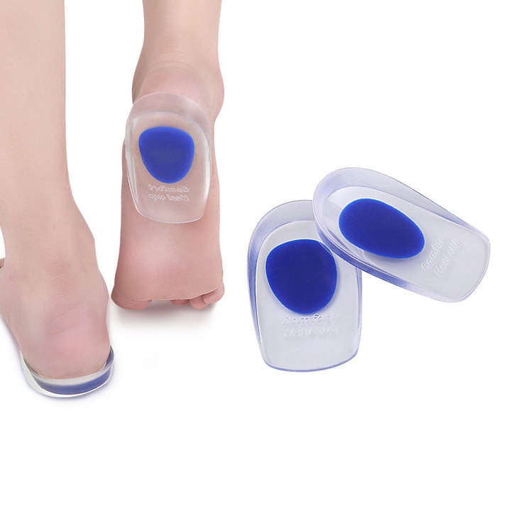 Talpici Gel pentru Fasciita Plantara, Suport Ortopedic, Albastru, S-10.2x6.3cm