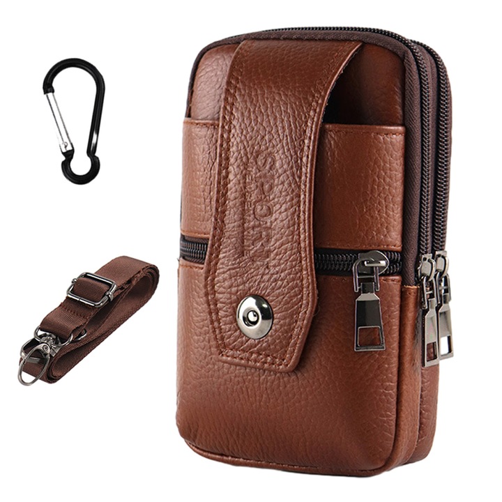 Чанта за телефон, QttvbTna, двойна кожа, 19,5x10x6см
