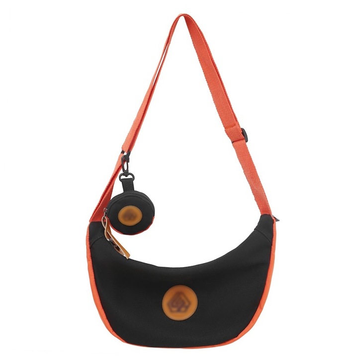 Trendi kontrasztos színű deréktáska, diák válltáska, férfiaknak és nőknek