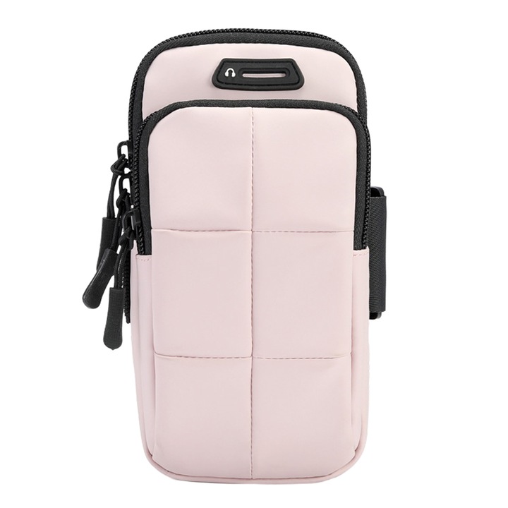 Unisex sporttáska, 6.9 hüvelykes telefon alá, fülhallgató-kompatibilis kialakítás, szabadtéri tevékenységekhez