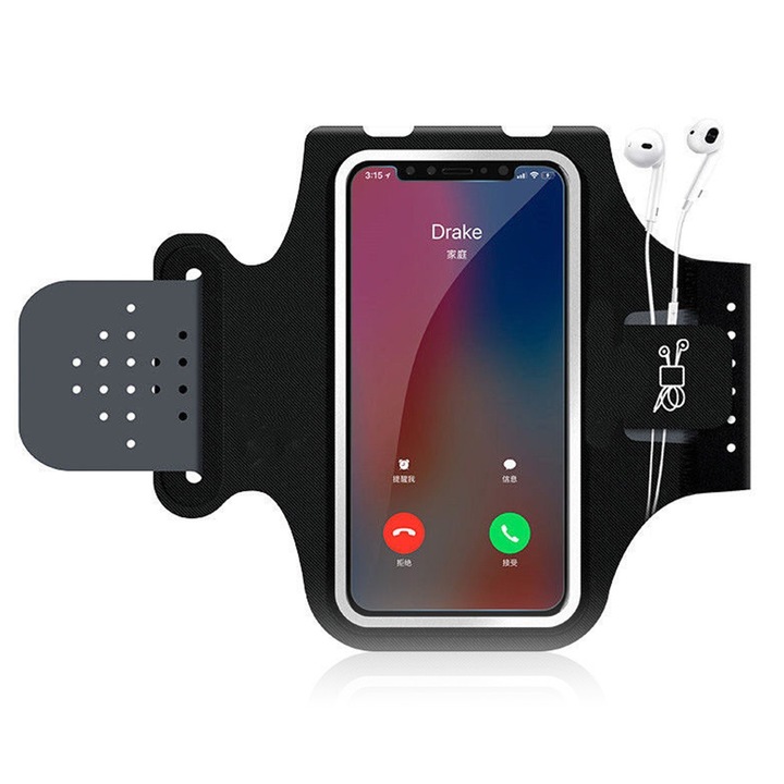 Vízálló, multifunkcionális sporttáska 6,5 hüvelykes telefonhoz, fényvisszaverő designnal tervezés