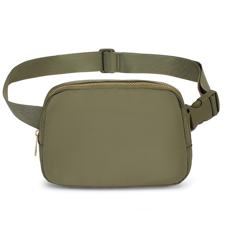 Jormftte sporttáska, fekete/burgundi/khaki zöld/krém, 20x14x5cm