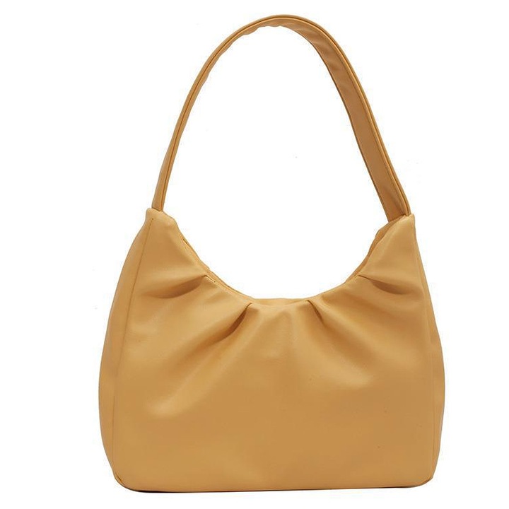 Női válltáska, Jormftte, sárga, méretek 25,5x10x15cm