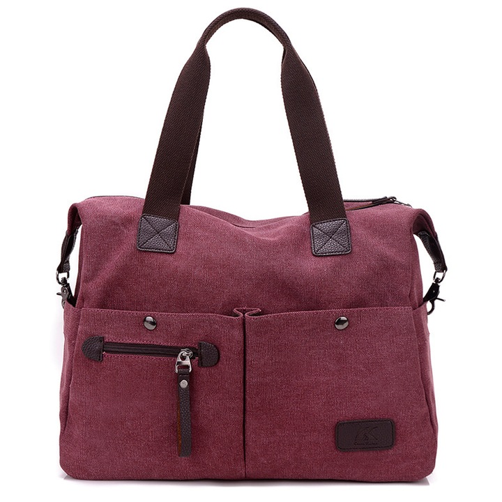 Jormftte női válltáska, khaki, 40x32x16cm, egyszínű