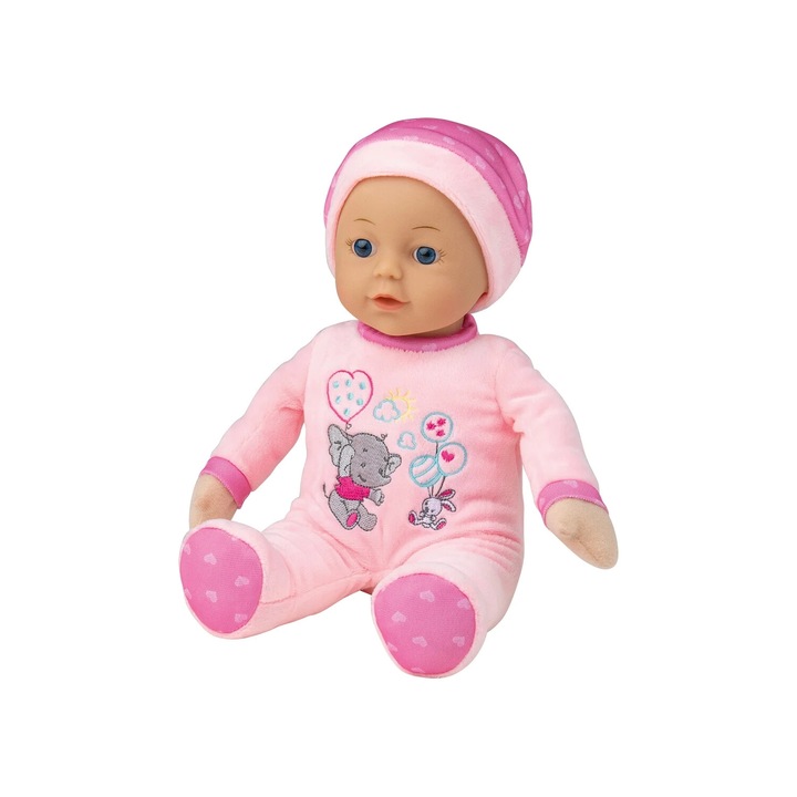 A játékos baba "Sam" puha és bolyhos bodyval Playtive 1 év+, ideális a szociális és érzelmi készségek fejlesztéséhez