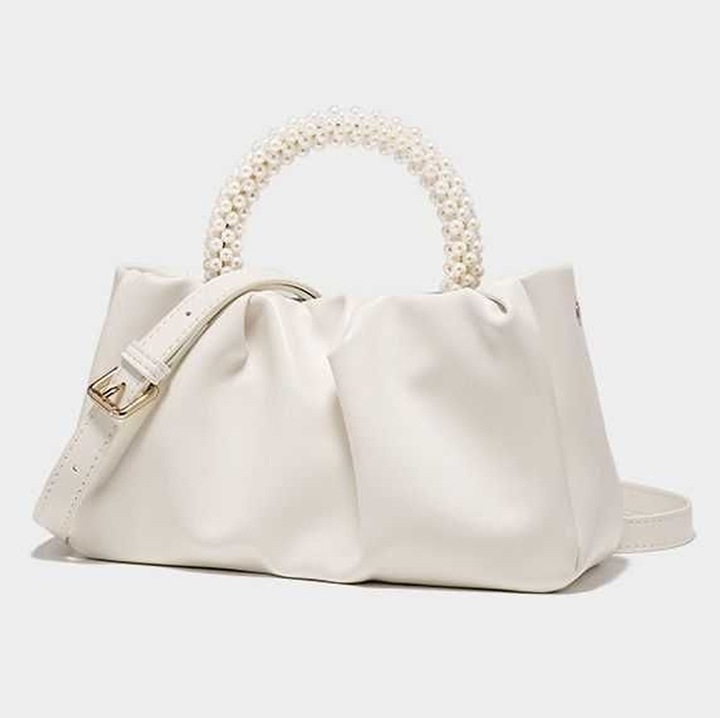 Jormftte női táska, Cloud Pouch modell, fehér/rózsaszín, 22x11,5x7cm, 1 db-os szett