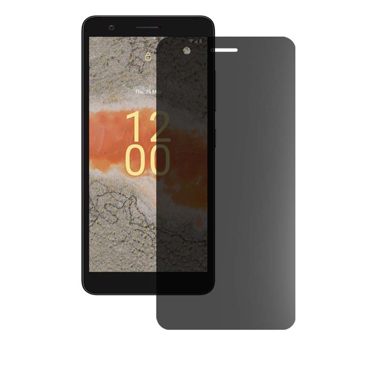 SILKASE matt adatvédő fólia Nokia C02-hez, képernyővédő, szilikon